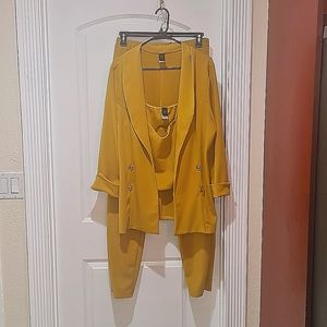 Citron 3 piece Pants Suit